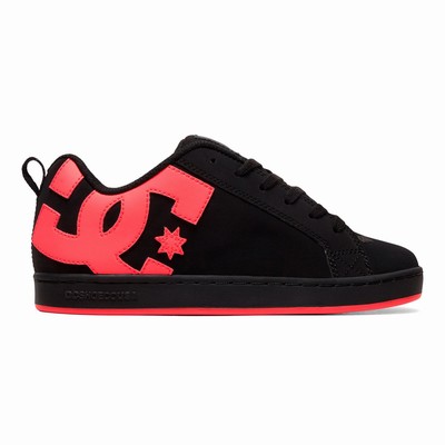 DC Court Graffik Women's Black/Red Sneakers Australia Sale AJX-812